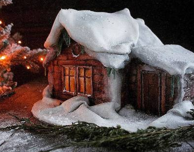 [Елена Гнут] Новогодний торт. Лесной дом_0.png